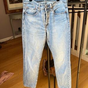 Levi's 501 Button Fly Skinny Jeans